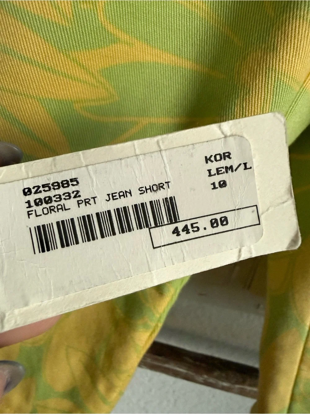 Michael Kors Bermuda Lemon & Lime Floral Print Shorts NWT Sz: 10